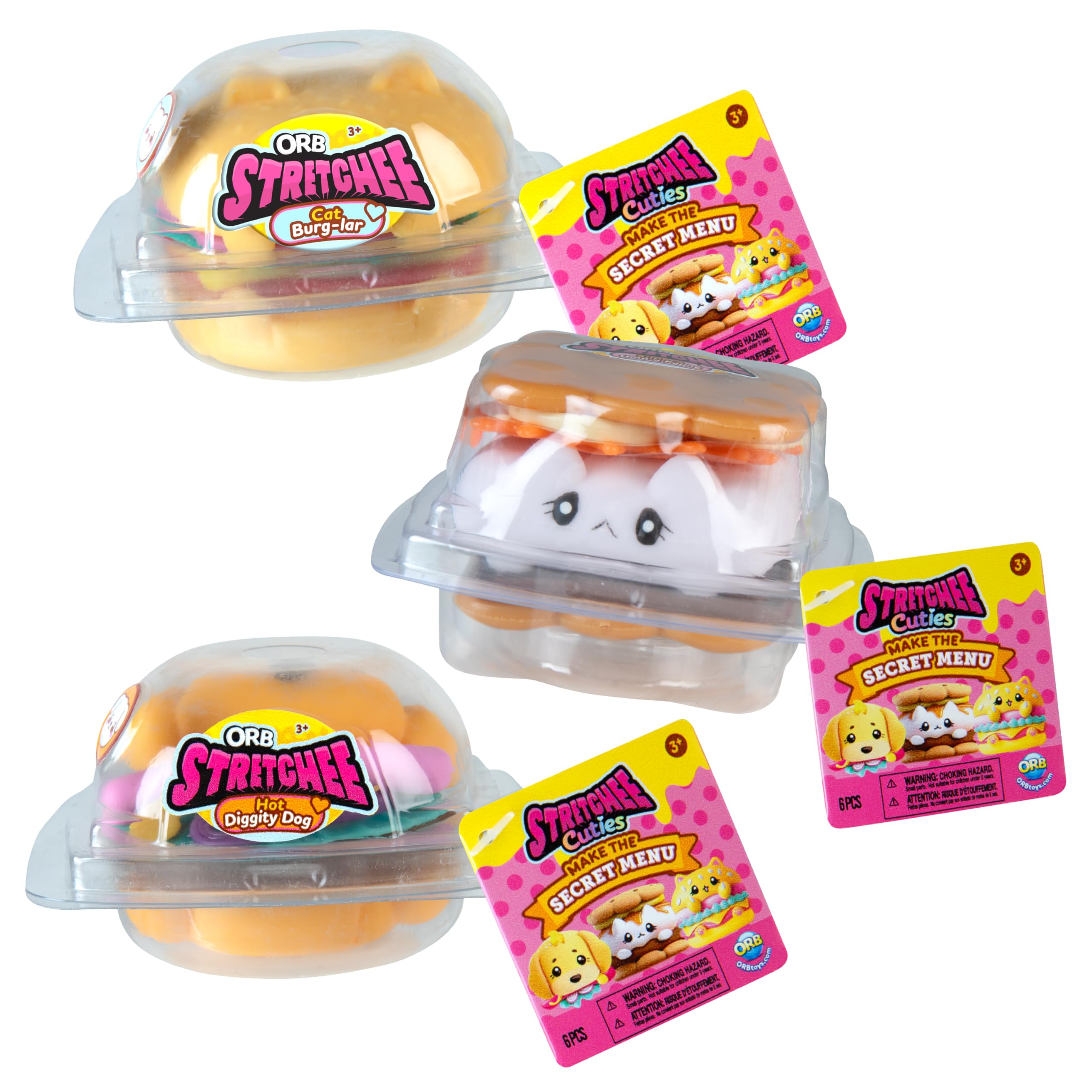 Amazon.com: ORB Stretchee Foodz Cuties Food Squishies 3 Pack